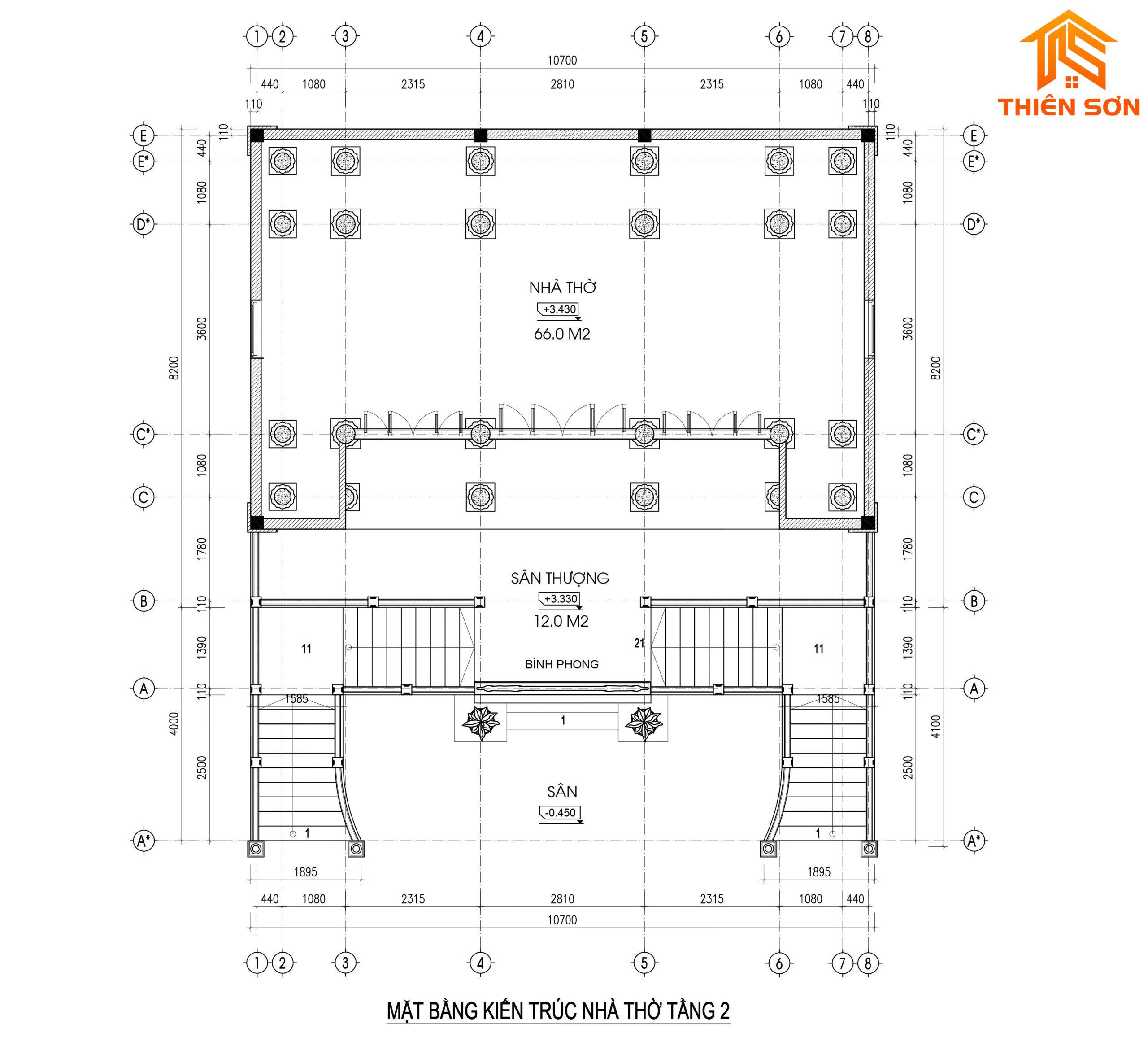 Thiết kế thi công kiến trúc nhà thờ