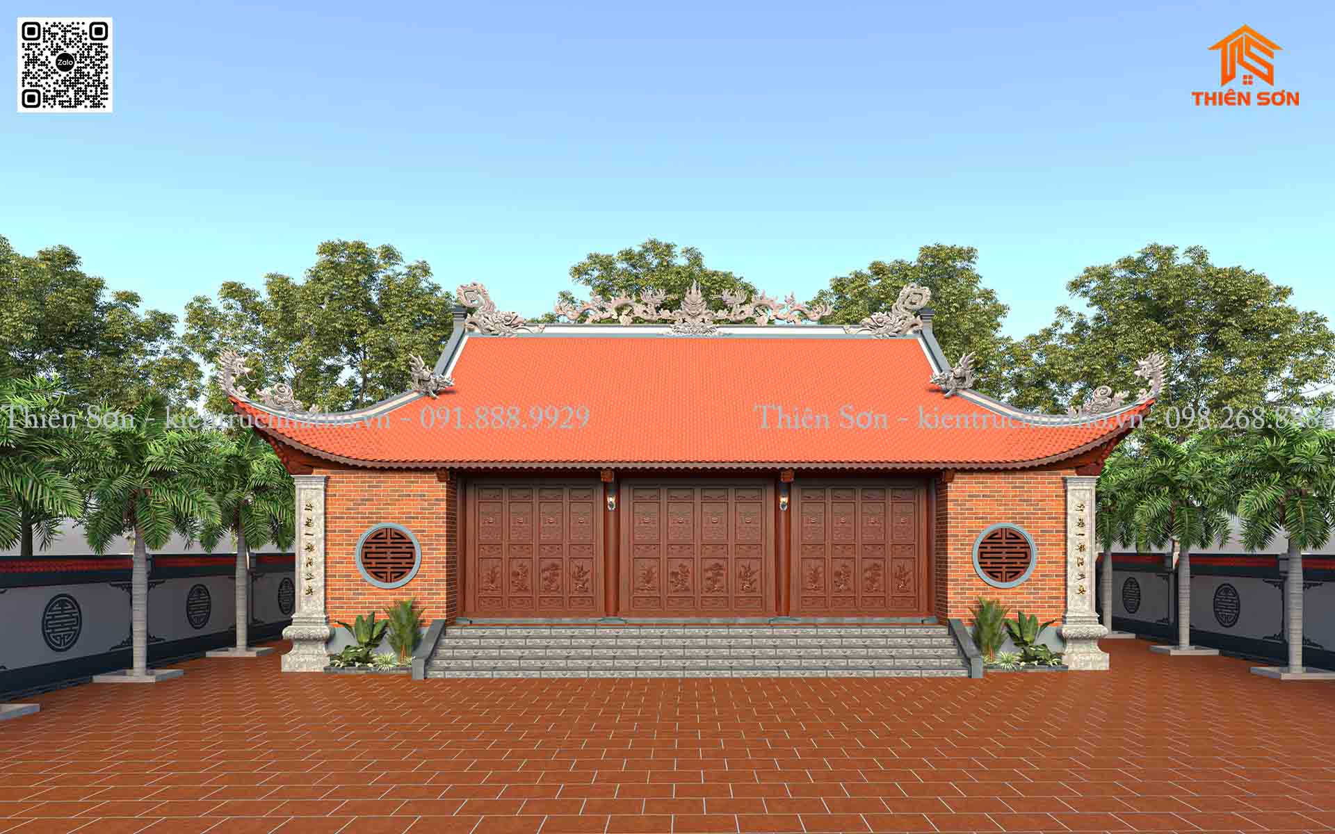 Thi công công trình đình làng Đông Hồng tại Văn Lâm – Hưng Yên