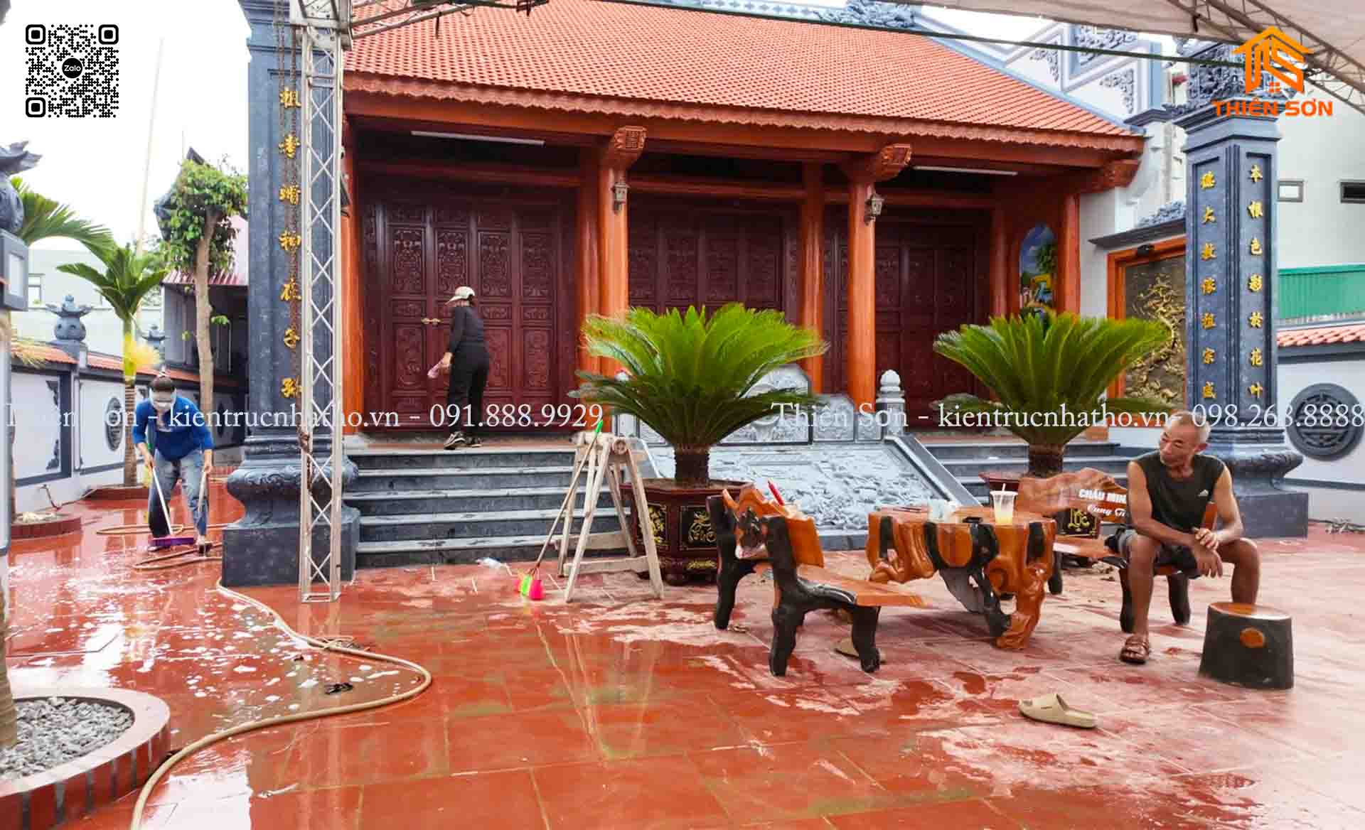 Khánh thành nhà thờ họ Hồ bê tông giả gỗ tại Quảng Xương – Thanh Hóa