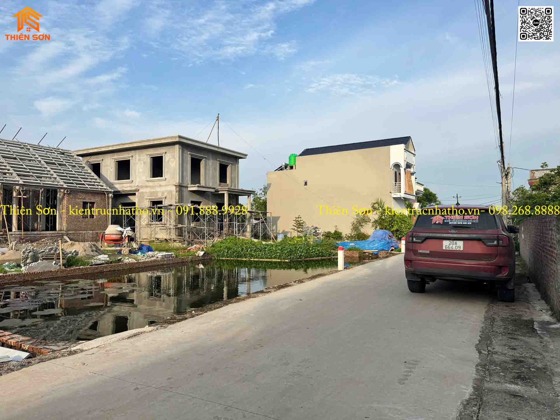 Tiến độ thi công nhà thờ 5 gian bê tông giả gỗ tại Hưng Yên