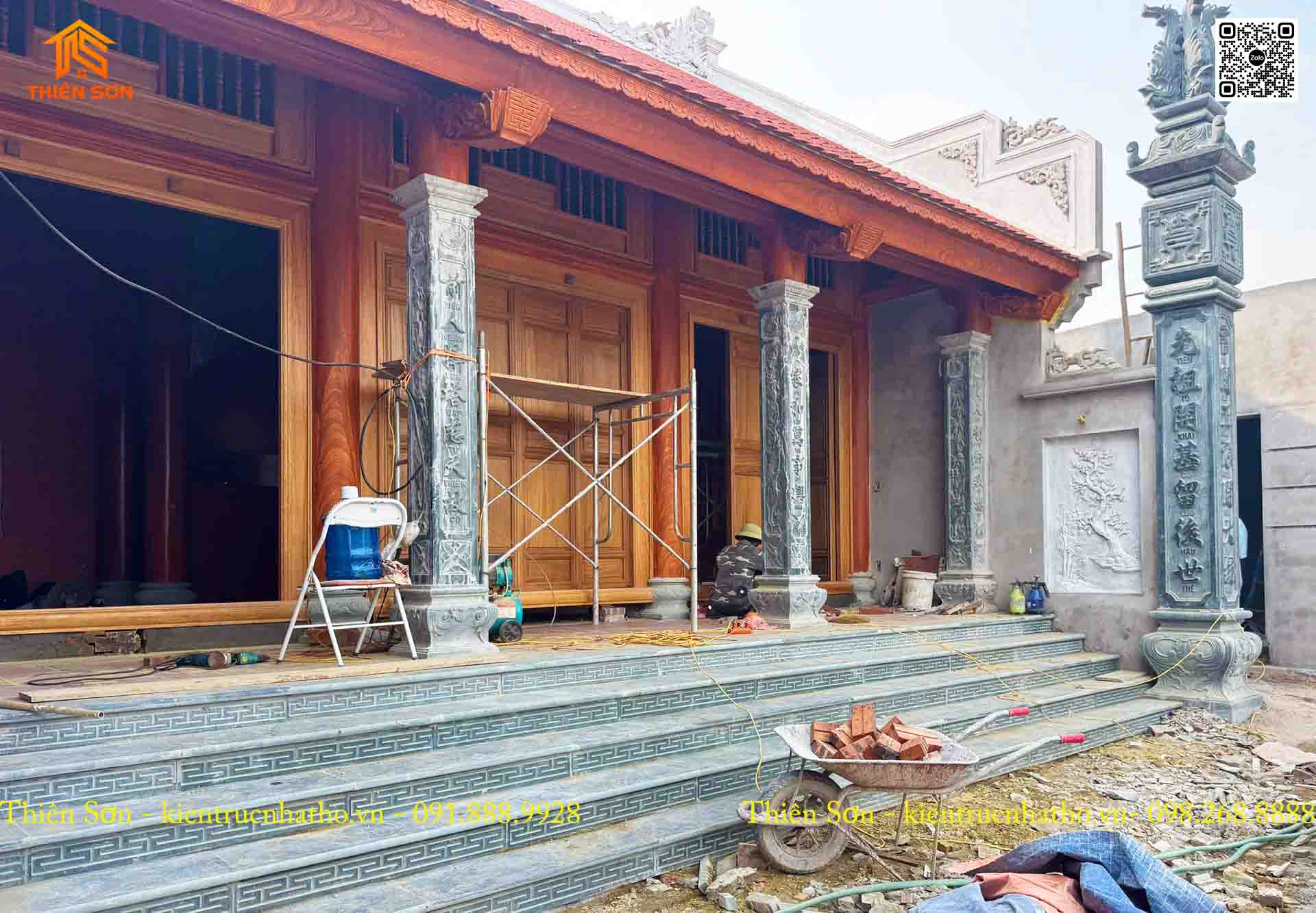 Hoàn thiện công trình nhà thờ 3 gian tại Lương Tài - Bắc Ninh 