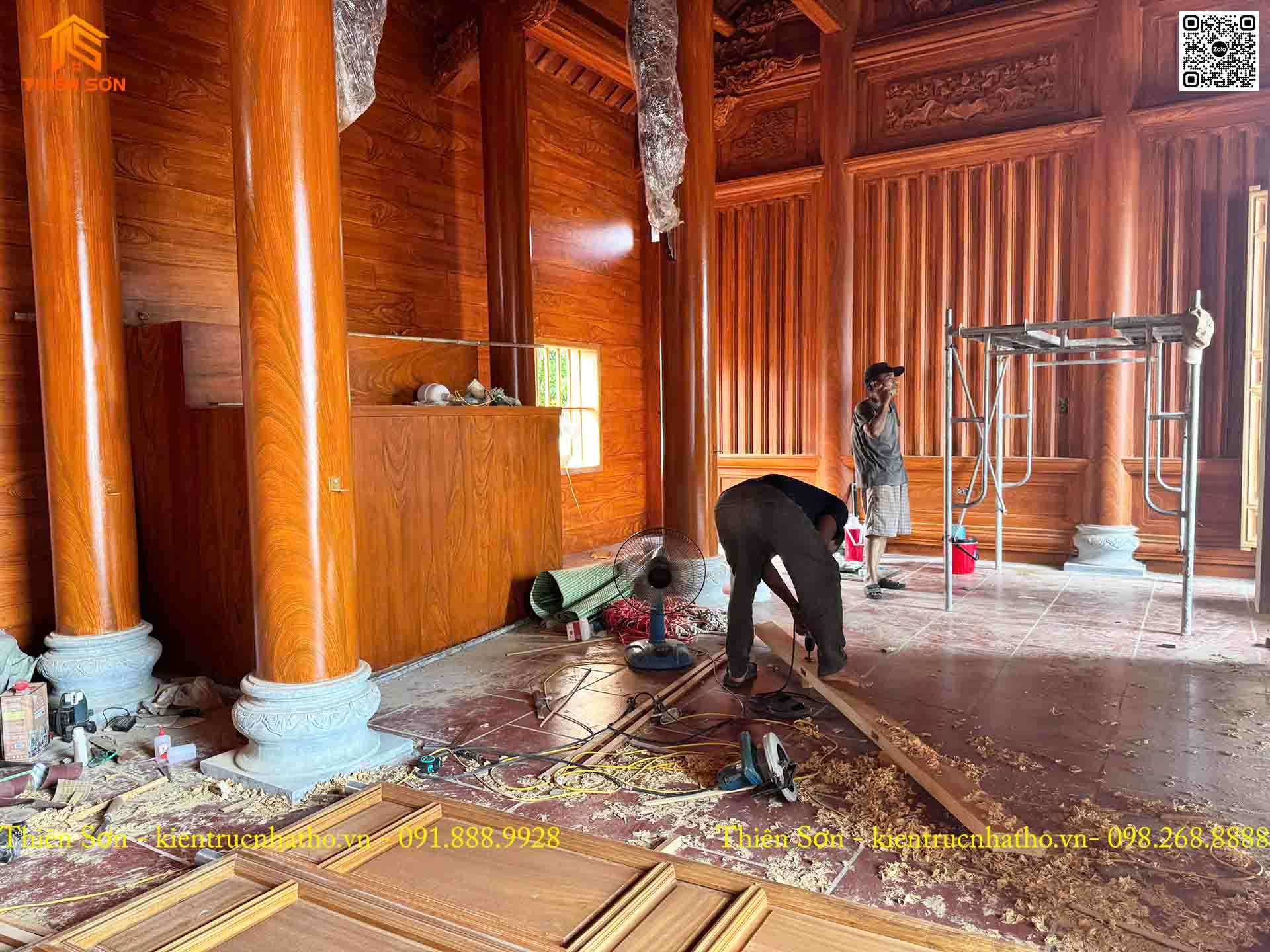 Hoàn thiện công trình nhà thờ 3 gian tại Lương Tài - Bắc Ninh 