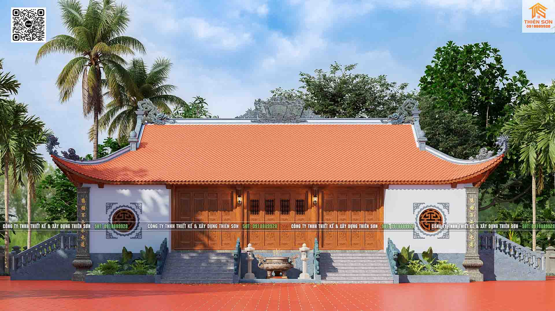 Top 5+ mẫu nhà thờ 5 gian bê tông giả gỗ cực đẹp