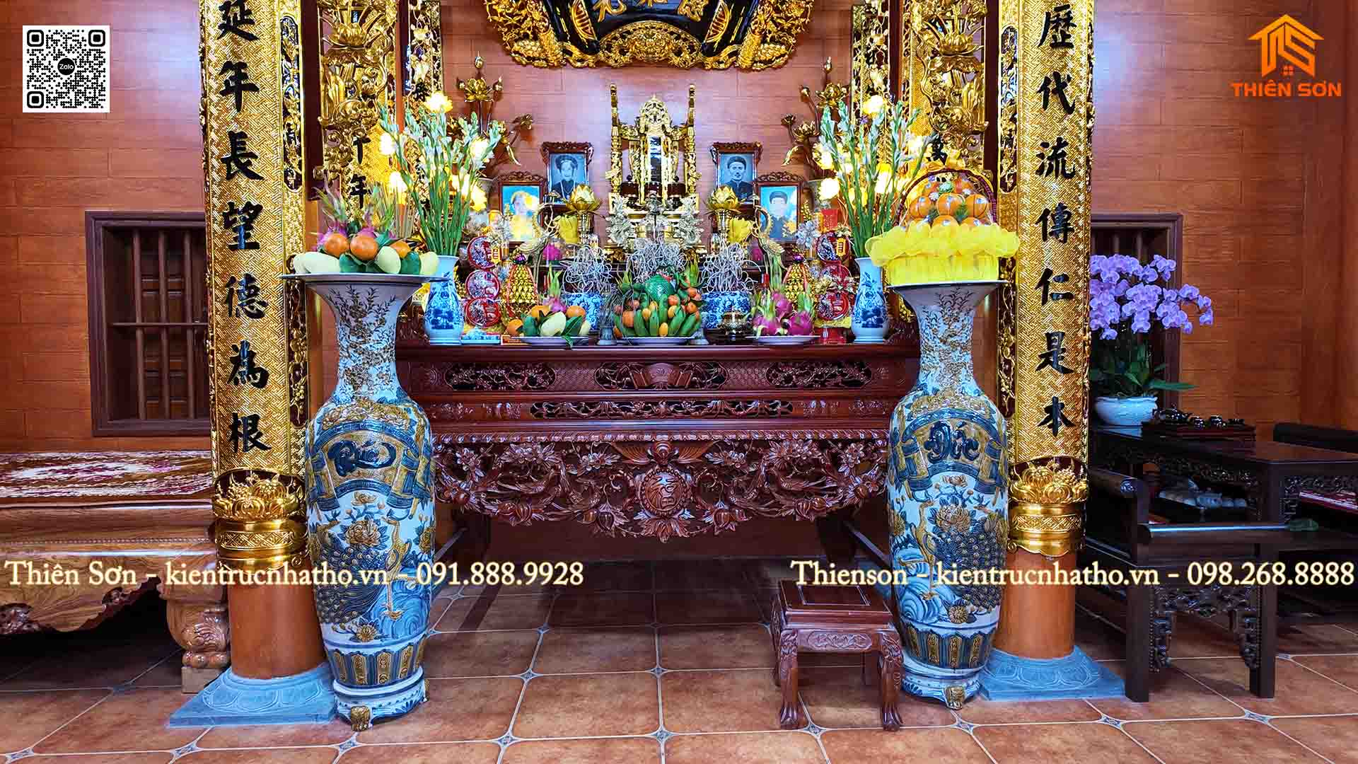 Bàn giao nhà thờ 3 gian bê tông giả gỗ tại Thường Tín - Hà Nội Bàn giao nhà thờ 3 gian bê tông giả gỗ tại Thường Tín - Hà Nội