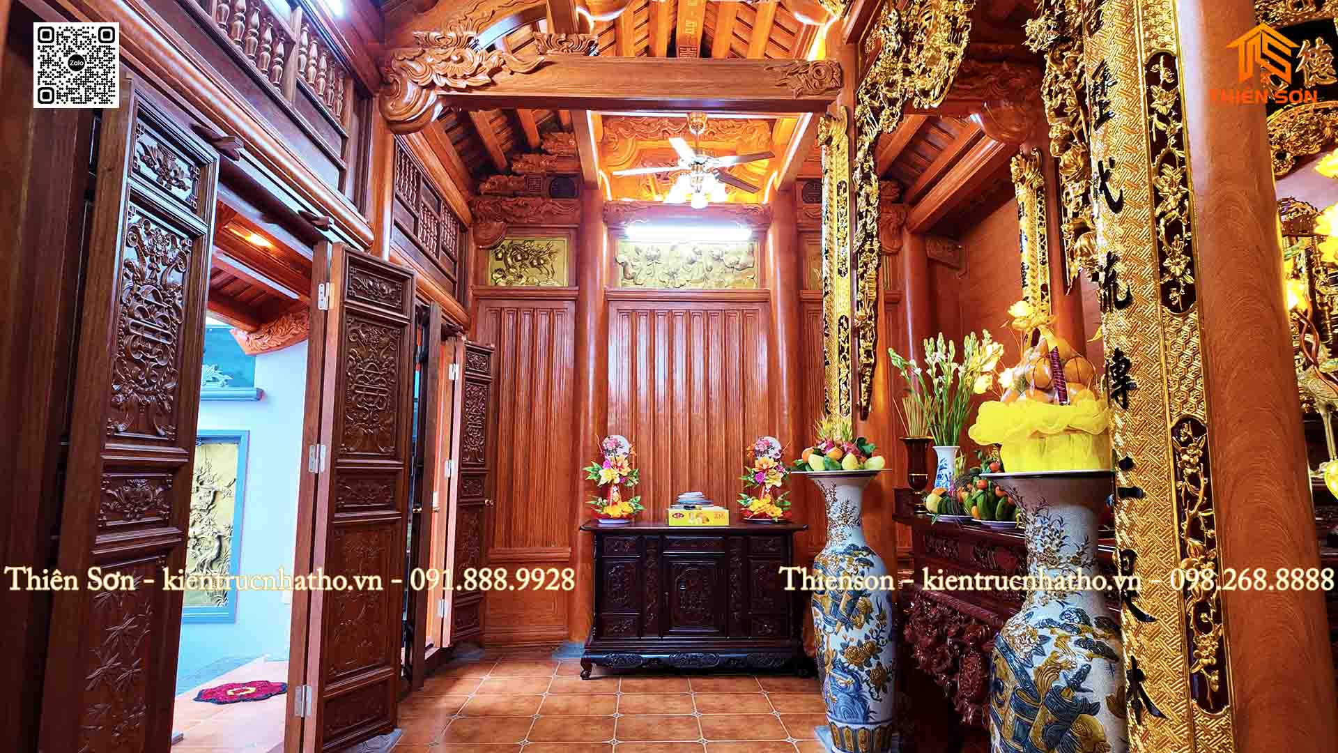 Bàn giao nhà thờ 3 gian bê tông giả gỗ tại Thường Tín - Hà Nội Bàn giao nhà thờ 3 gian bê tông giả gỗ tại Thường Tín - Hà Nội