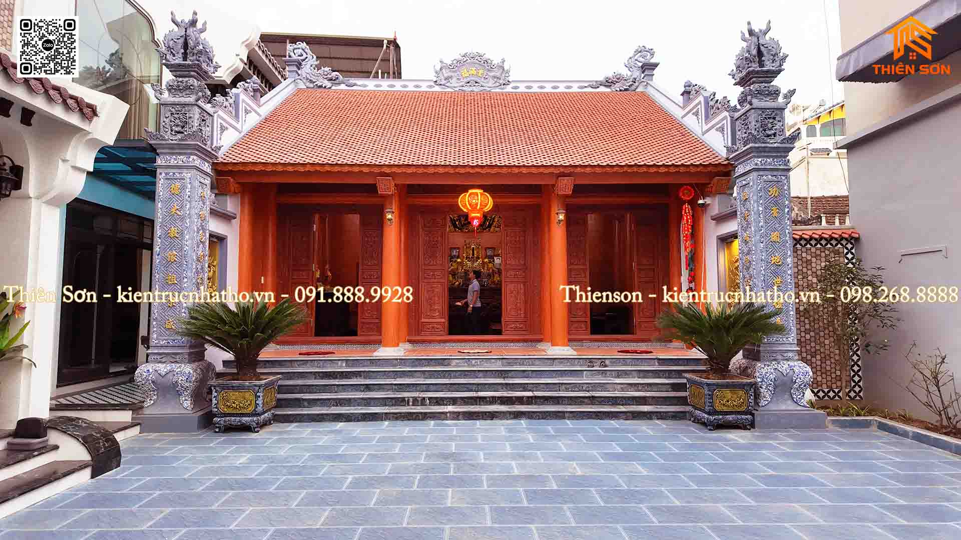 Bàn giao nhà thờ 3 gian bê tông giả gỗ tại Thường Tín - Hà Nội Bàn giao nhà thờ 3 gian bê tông giả gỗ tại Thường Tín - Hà Nội