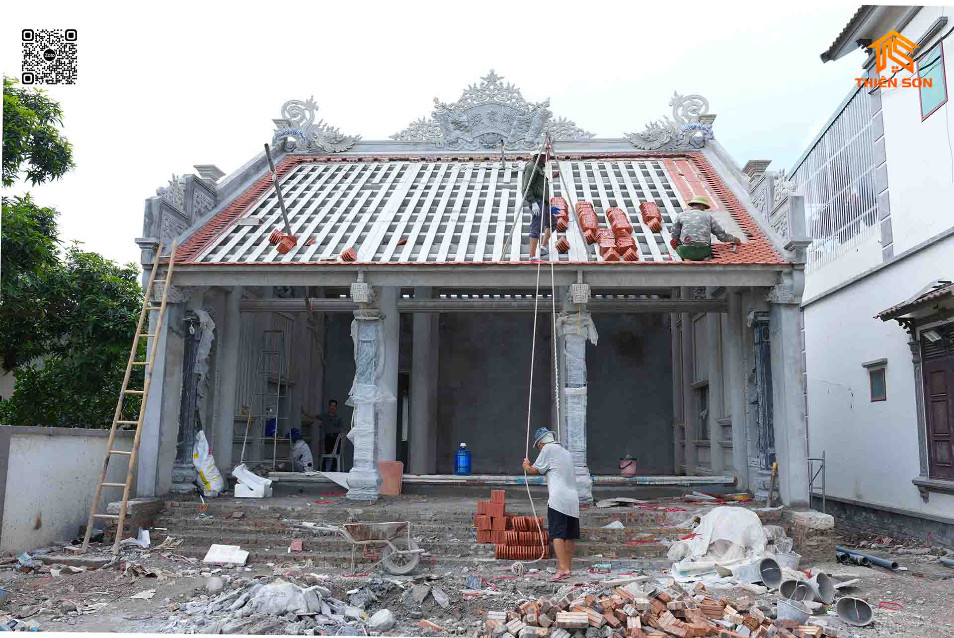 Chiêm ngưỡng phần thô công trình nhà 3 gian tại Chí Linh - Hải Dương